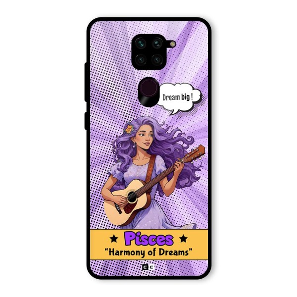 Pisces Dreams Glass Back Case for Redmi Note 9