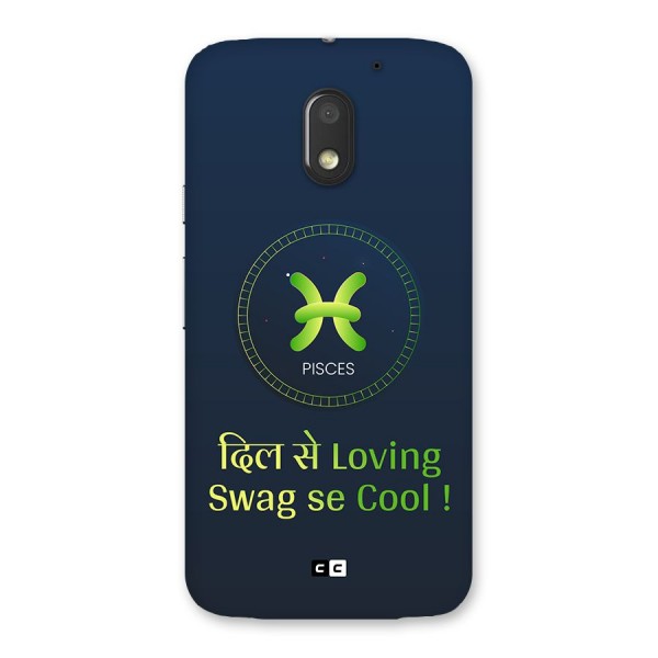 Pisces Swag Back Case for Moto E3 Power