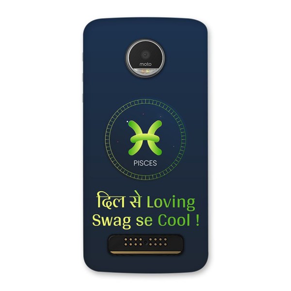 Pisces Swag Back Case for Moto Z Play