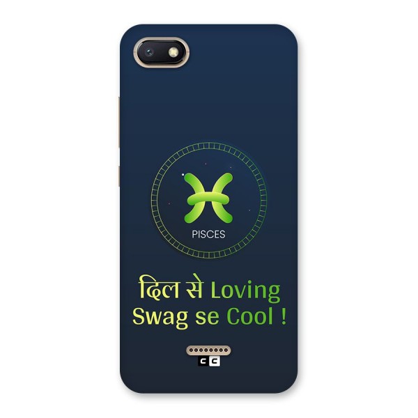 Pisces Swag Back Case for Redmi 6A