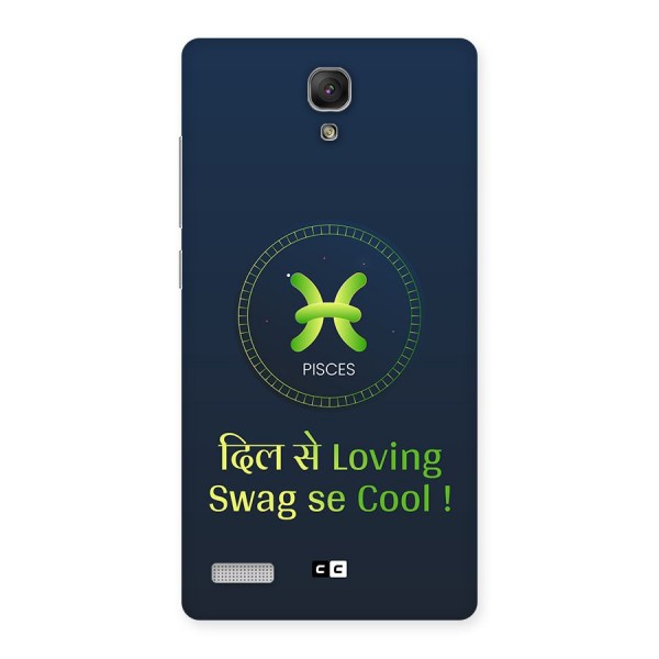 Pisces Swag Back Case for Redmi Note