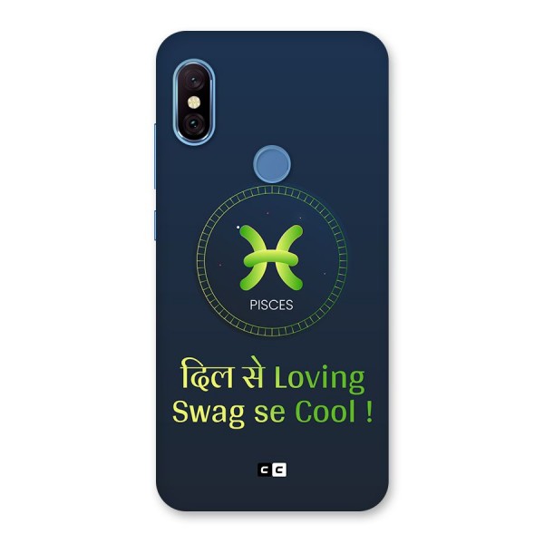 Pisces Swag Back Case for Redmi Note 6 Pro