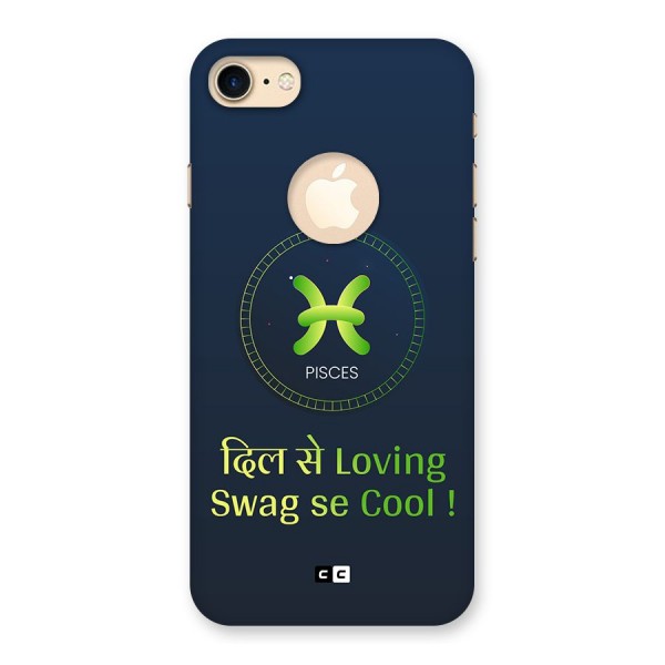 Pisces Swag Back Case for iPhone 8 Logo Cut