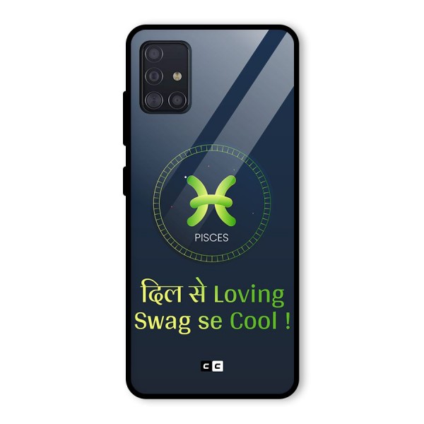 Pisces Swag Glass Back Case for Galaxy A51