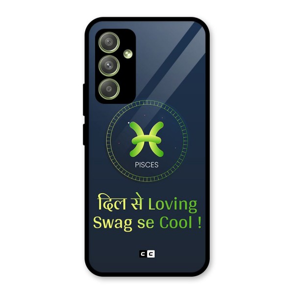 Pisces Swag Glass Back Case for Galaxy A54