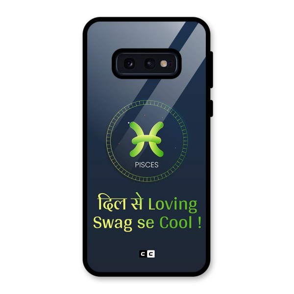 Pisces Swag Glass Back Case for Galaxy S10e