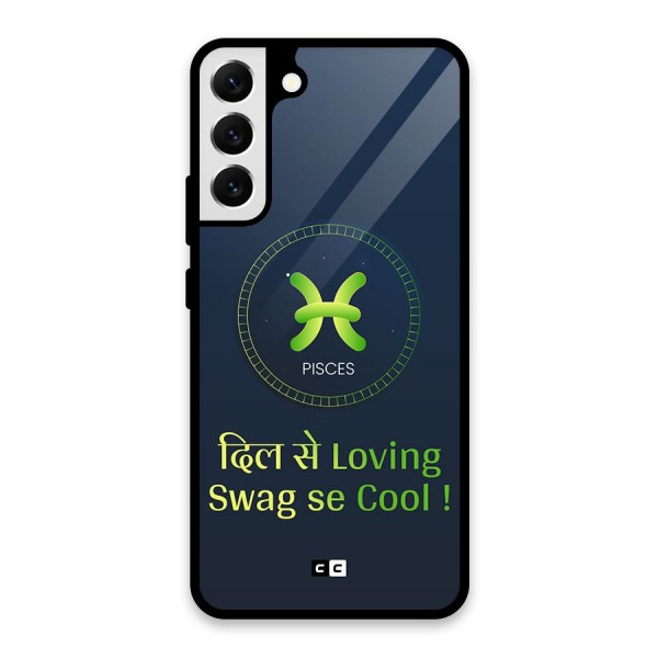 Pisces Swag Glass Back Case for Galaxy S22 Plus 5G