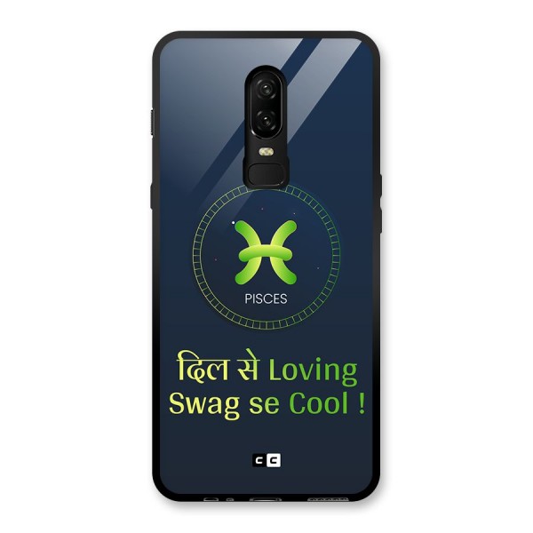 Pisces Swag Glass Back Case for OnePlus 6