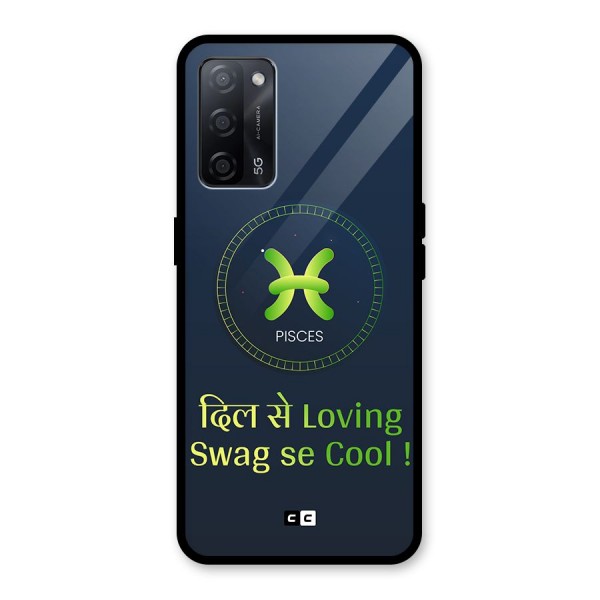 Pisces Swag Glass Back Case for Oppo A53s 5G