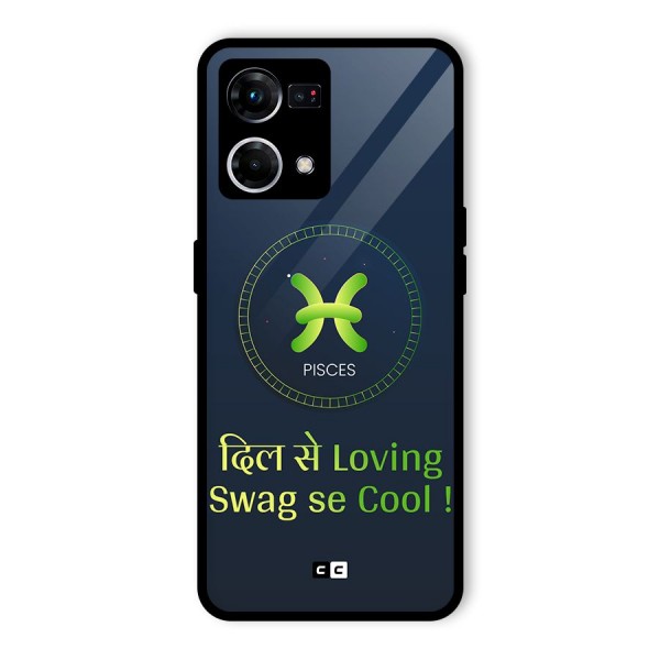 Pisces Swag Glass Back Case for Oppo F21 Pro 5G