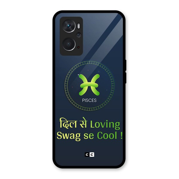 Pisces Swag Glass Back Case for Oppo K10 4G