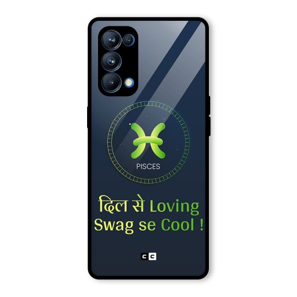 Pisces Swag Glass Back Case for Oppo Reno5 Pro 5G