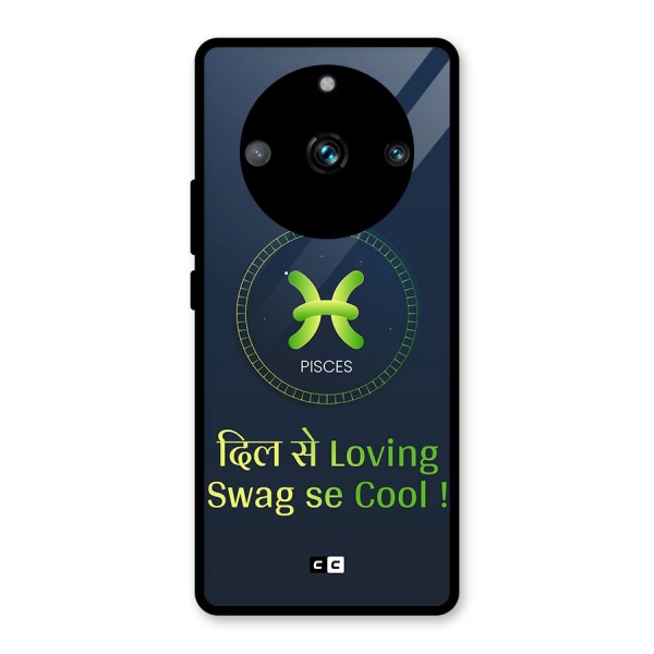 Pisces Swag Glass Back Case for Realme 11 Pro