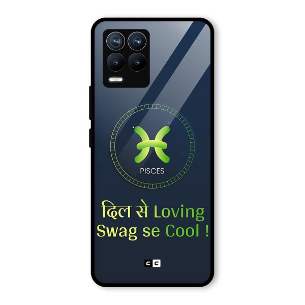 Pisces Swag Glass Back Case for Realme 8