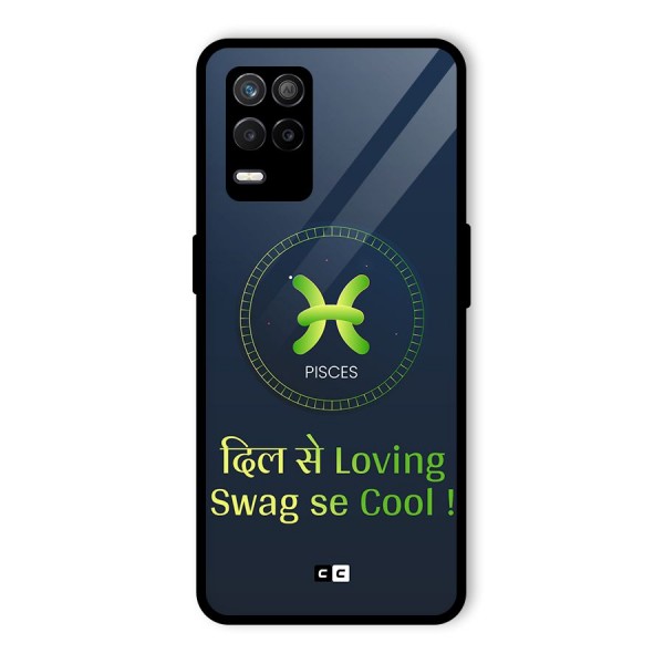 Pisces Swag Glass Back Case for Realme 8s 5G