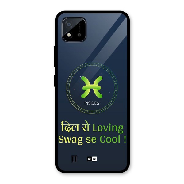 Pisces Swag Glass Back Case for Realme C11 2021