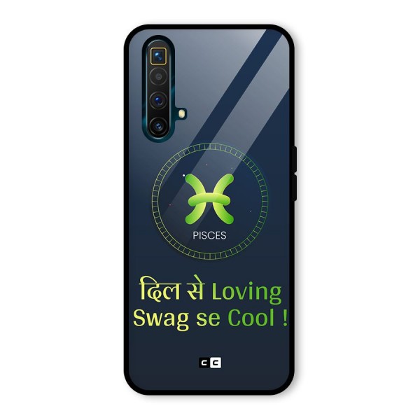 Pisces Swag Glass Back Case for Realme X3 SuperZoom