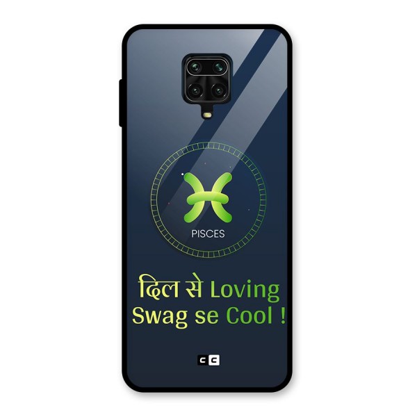 Pisces Swag Glass Back Case for Redmi Note 10 Lite