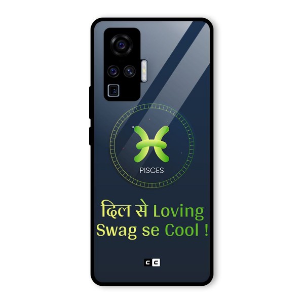 Pisces Swag Glass Back Case for Vivo X50 Pro