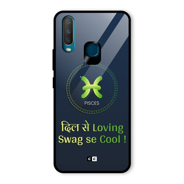 Pisces Swag Glass Back Case for Vivo Y12