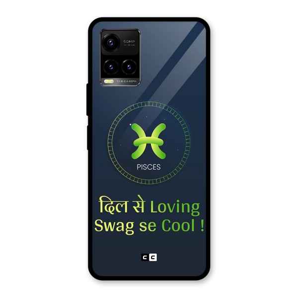 Pisces Swag Glass Back Case for Vivo Y21A