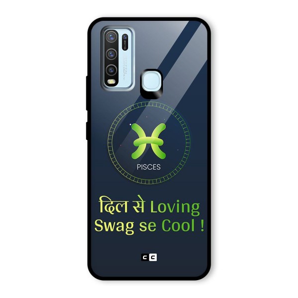 Pisces Swag Glass Back Case for Vivo Y30