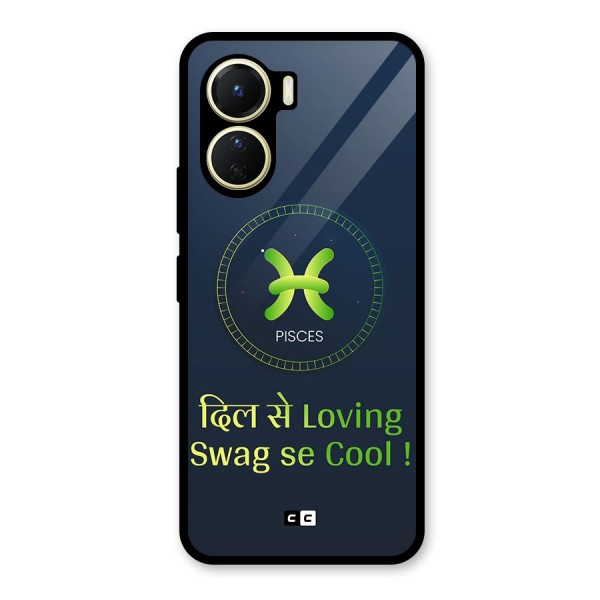 Pisces Swag Glass Back Case for Vivo Y56