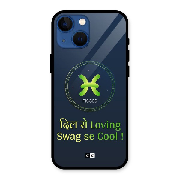 Pisces Swag Glass Back Case for iPhone 13 Mini