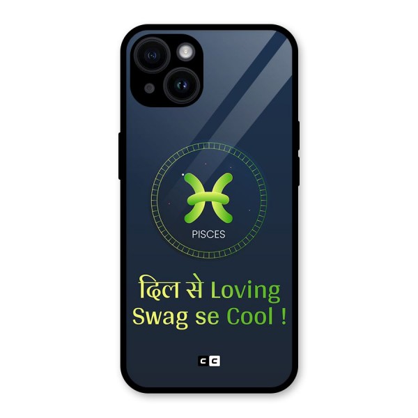 Pisces Swag Glass Back Case for iPhone 14