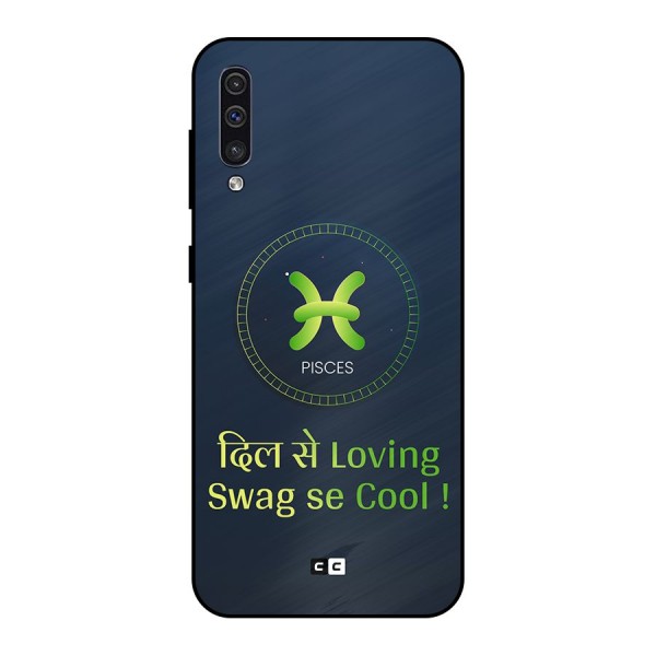 Pisces Swag Metal Back Case for Galaxy A50