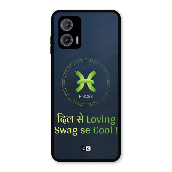 Pisces Swag Metal Back Case for Moto G73