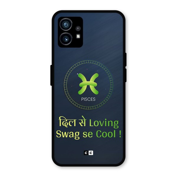 Pisces Swag Metal Back Case for Nothing Phone 1