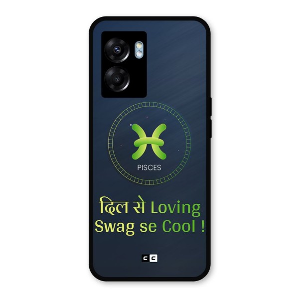 Pisces Swag Metal Back Case for Oppo K10 (5G)