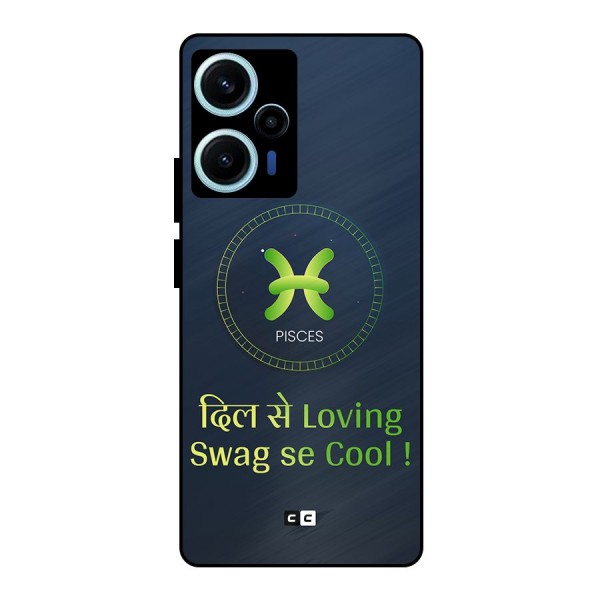 Pisces Swag Metal Back Case for Poco F5