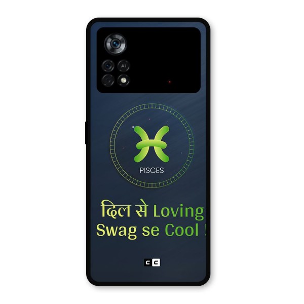 Pisces Swag Metal Back Case for Poco X4 Pro 5G