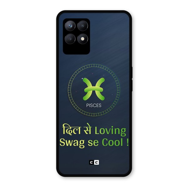 Pisces Swag Metal Back Case for Realme 8i