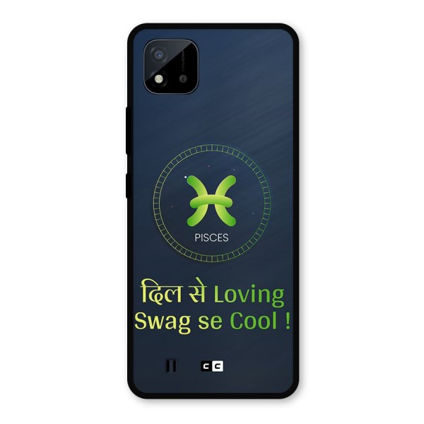 Pisces Swag Metal Back Case for Realme C11 2021