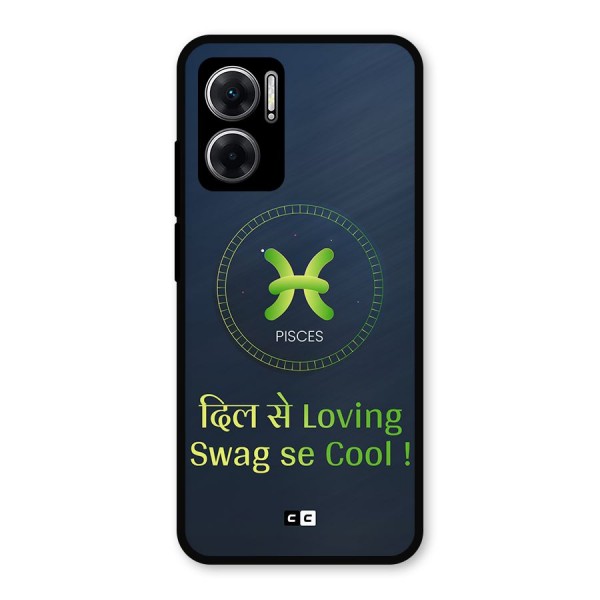 Pisces Swag Metal Back Case for Redmi 11 Prime 5G