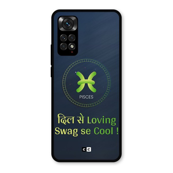 Pisces Swag Metal Back Case for Redmi Note 11