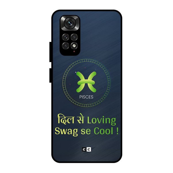 Pisces Swag Metal Back Case for Redmi Note 11 Pro
