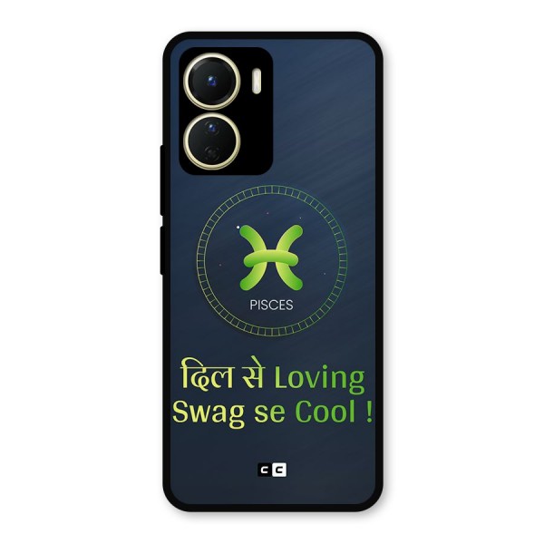 Pisces Swag Metal Back Case for Vivo Y16