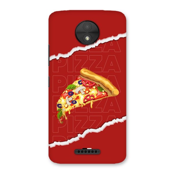 Pizza Lover Back Case for Moto C