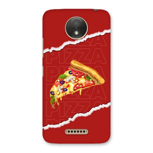 Pizza Lover Back Case for Moto C Plus