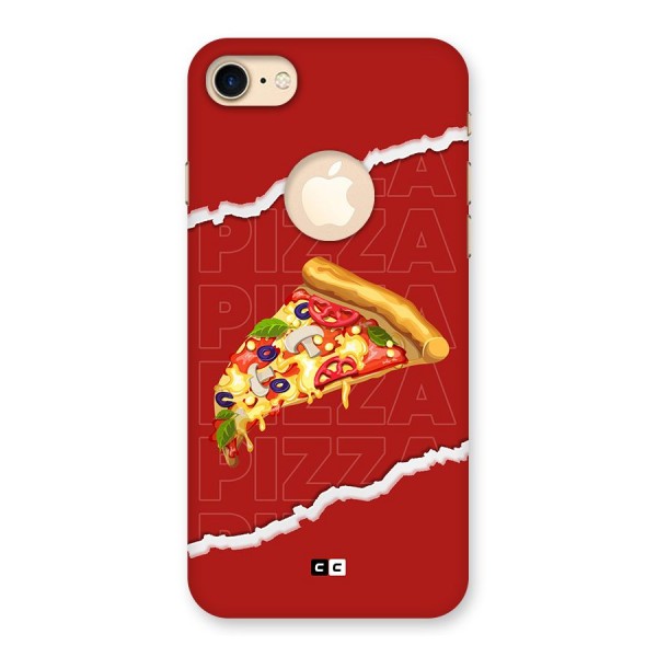 Pizza Lover Back Case for iPhone 8 Logo Cut