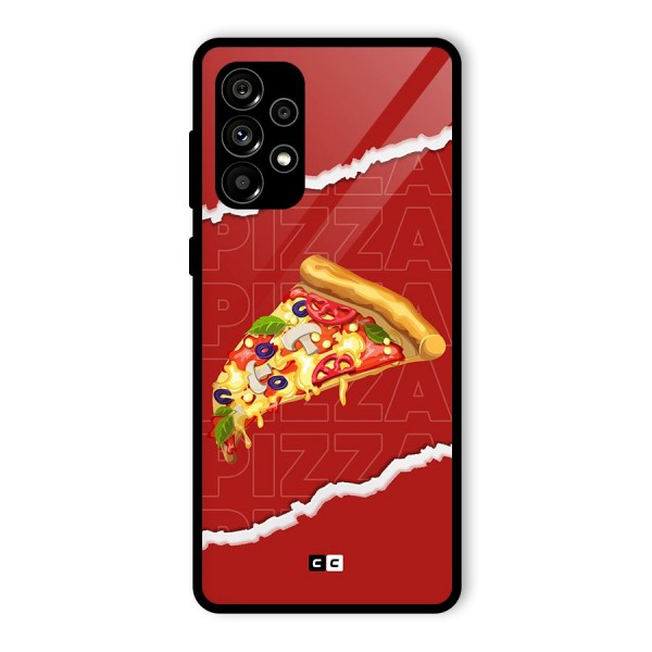 Pizza Lover Glass Back Case for Galaxy A73 5G