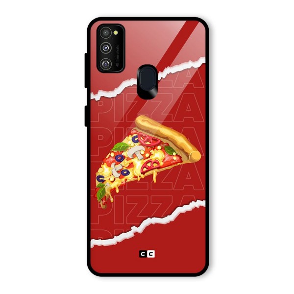 Pizza Lover Glass Back Case for Galaxy M21