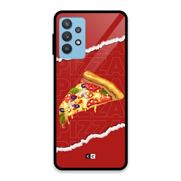 Pizza Lover Glass Back Case for Galaxy M32 5G