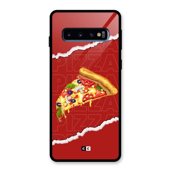 Pizza Lover Glass Back Case for Galaxy S10