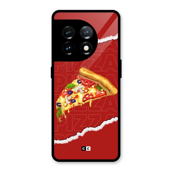 Pizza Lover Glass Back Case for OnePlus 11