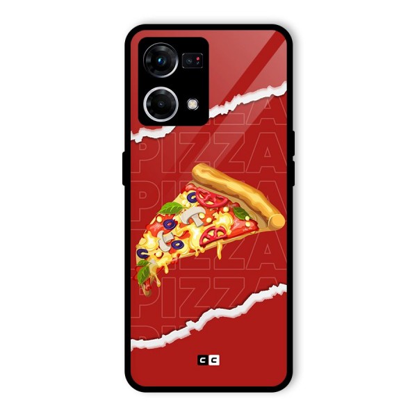 Pizza Lover Glass Back Case for Oppo F21 Pro 4G